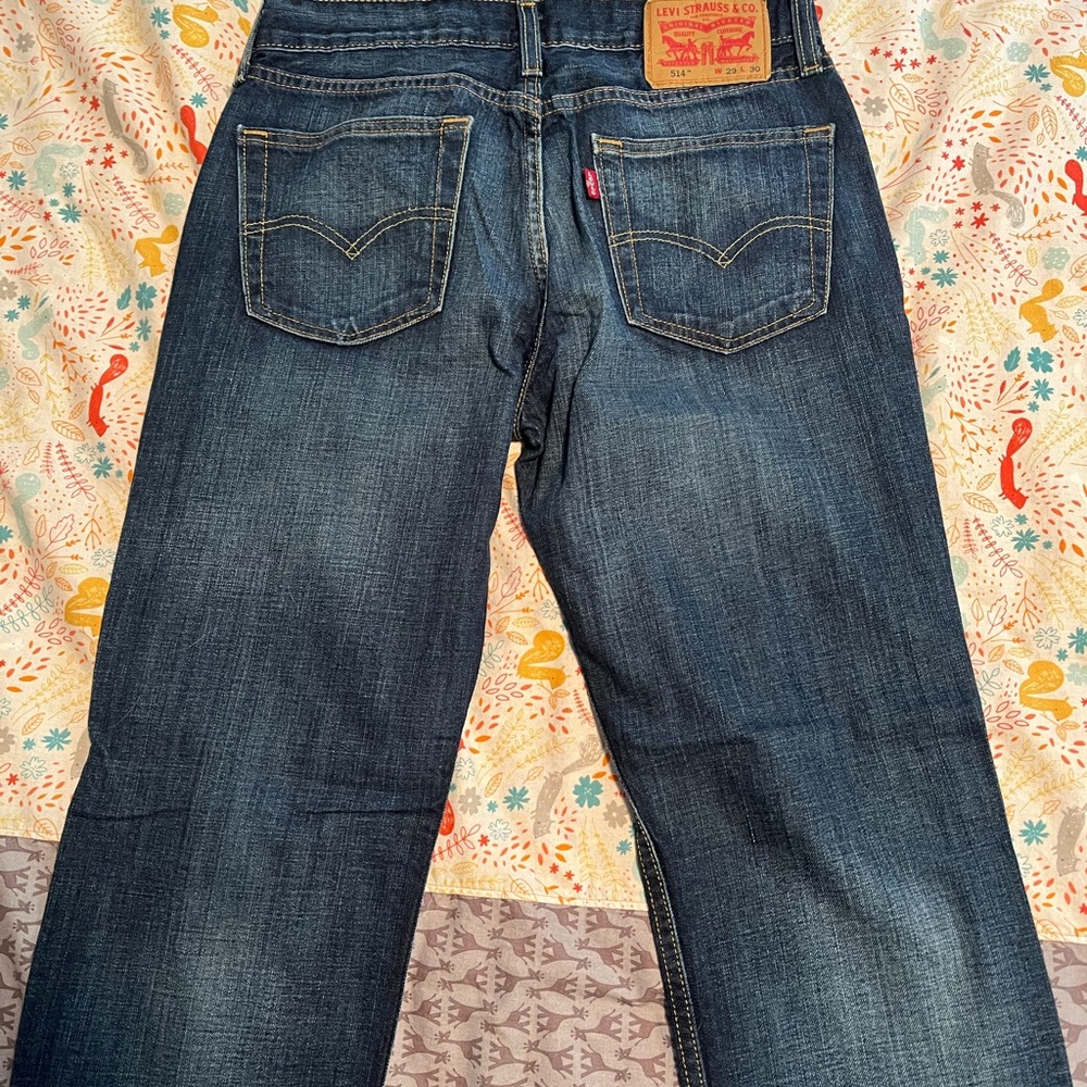 Levi's 514 Men's Dark Blue Straight Jeans
